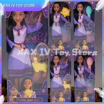 New Disney Wish Asha modelio lėlių žaislai Kawaii anime linkinčios žvaigždės Asha Princess anime veiksmo figūrėlė Y2k Kid Kalėdų gimtadienio dovana