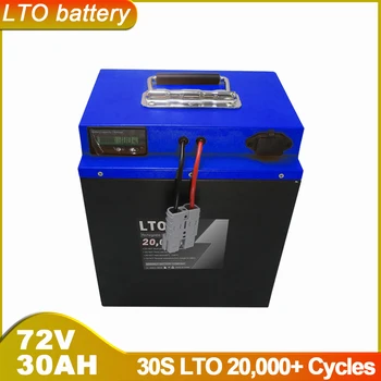 Deep Cycle 72V 30AH LTO With LCD Display Lithium Titanate Battery for Go-Kart Golf Cart Motorcycle Electric Scoolter Vehicle