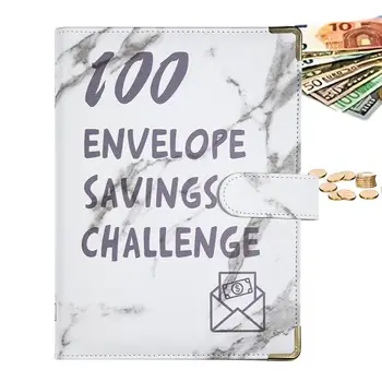 100 Vokai Pinigų taupymo iššūkis Biudžeto planavimo ir taupymo iššūkių knyga su vokais Pinigų vokai taupymui 5 050