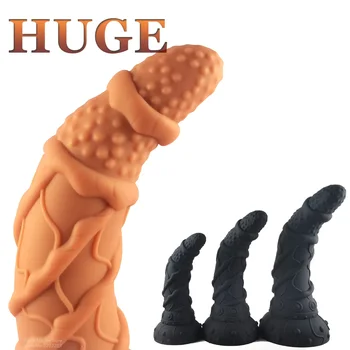 Didžiulis užpakalio kištukas minkštas silikoninis didelis dildo analinis seksas Žaislai moterims vyrams Prostatos masažuoklis Išangės išsiplėtimo dilatatorius Makšties stimuliatorius