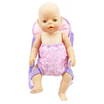 Nauja 18IN lėlė kūdikio nešioklė Kuprinė Žaislinis krepšys Per petį Lėlių priedai Ankstyvojo ugdymo žaislai mergaitėms