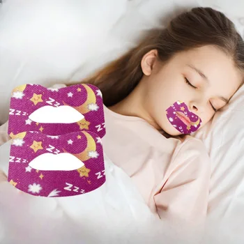 30vnt Vaikų kovos su knarkimu lipdukas Suaugusiųjų miego lūpų ir nosies kvėpavimo gerinimo pleistras Burnos korekcijos lipdukas