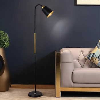 LED grindų lempa šiaurietiška svetainė miegamojo sofa Šilta kūrybinga asmenybė Modernūs vertikalūs stovintys šviestuvai studijų namų dekorui
