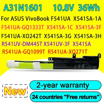 Nauja A31N1601 0B110-00440000 nešiojamojo kompiuterio baterija skirta ASUS F541UA R541UA R541UJ R541UV X541SA X541SC X541U X541UA Series 10.8V 36Wh