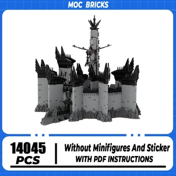 Stebuklingi žiedai Moc statybiniai blokai Filmo scena UCS Minas Morgul modelis Pilies kaladėlės Pasidaryk pats surinkimas Street View žaislai Dovanos