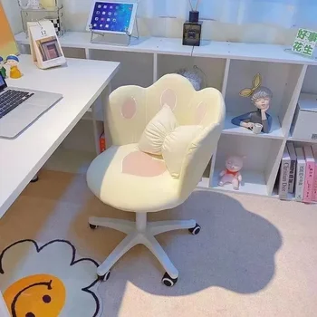 Modernus dizaineris Biuro kėdė Grindys Mobilus pasukamas makiažas Miegamasis Akcentas Tingus biuro kėdė Šiaurės šalių 